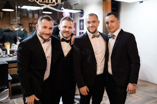 Groomsmen grooming session at Allan’s