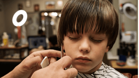 Toddler haircut transformation