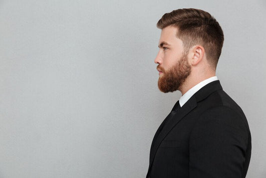 Classic side part haircut for men