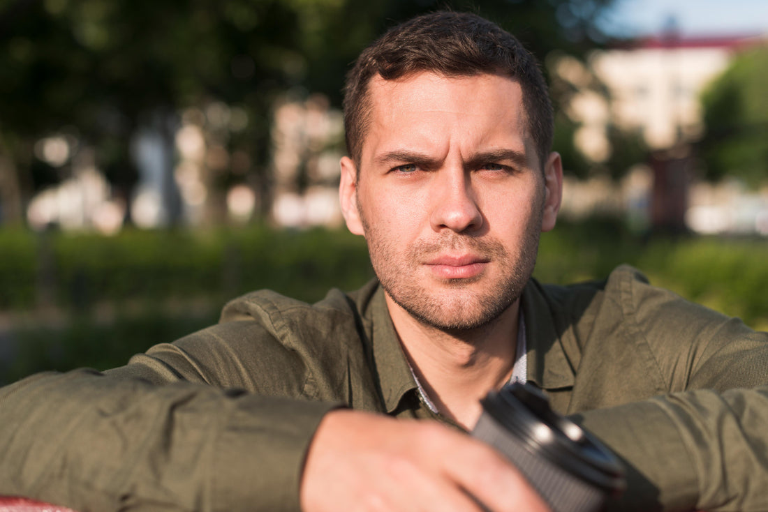 Man with sleek side part classic haircut