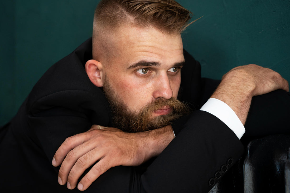 Styling a medium blend haircut