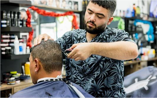 The Buzz Cut with Artistic Flair: Minimalism Meets Creativity