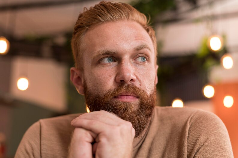  Man with textured crop haircut