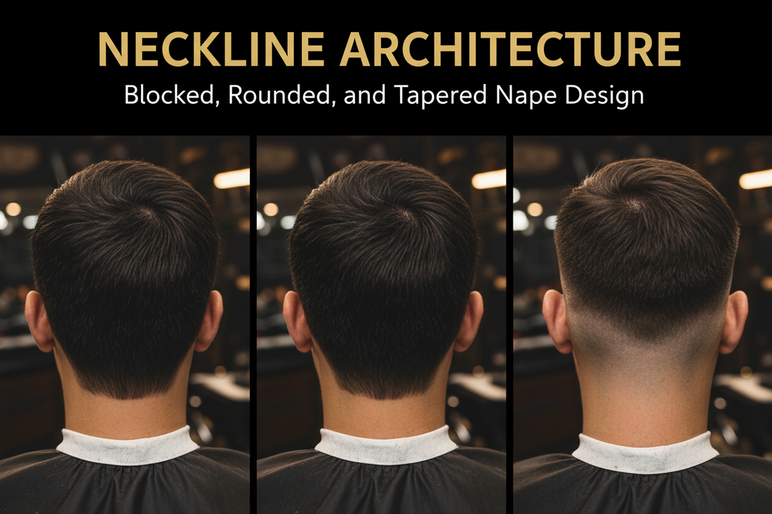 Neckline Architecture: Blocked, Rounded, and Tapered Nape Design