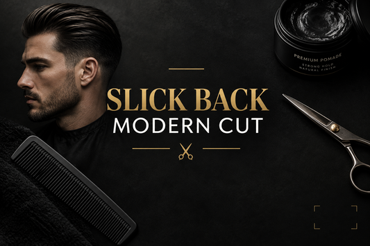 Soft Slick Back Modern Mullet